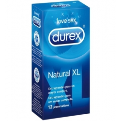 DUREX PRESERVATIVOS NATURAL XL 12 U