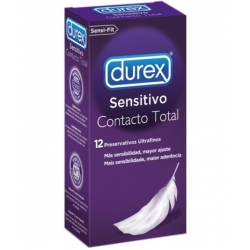 DUREX PRESERVATIVOS CONTACTO TOTAL FINO 12 U