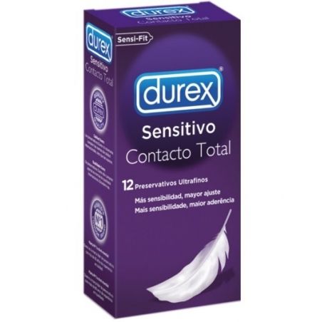 DUREX PRESERVATIVOS CONTACTO TOTAL FINO 12 U