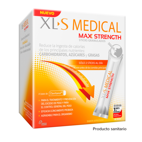 XLS MEDICAL MAX STRENGTH 60 SOBRES STICKS 1 MES DE TRATAMIENTO